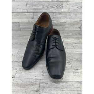 Florsheim Mens Black‎ Leather Oxfords Dress Shoes Lace Up Flexsole 10D